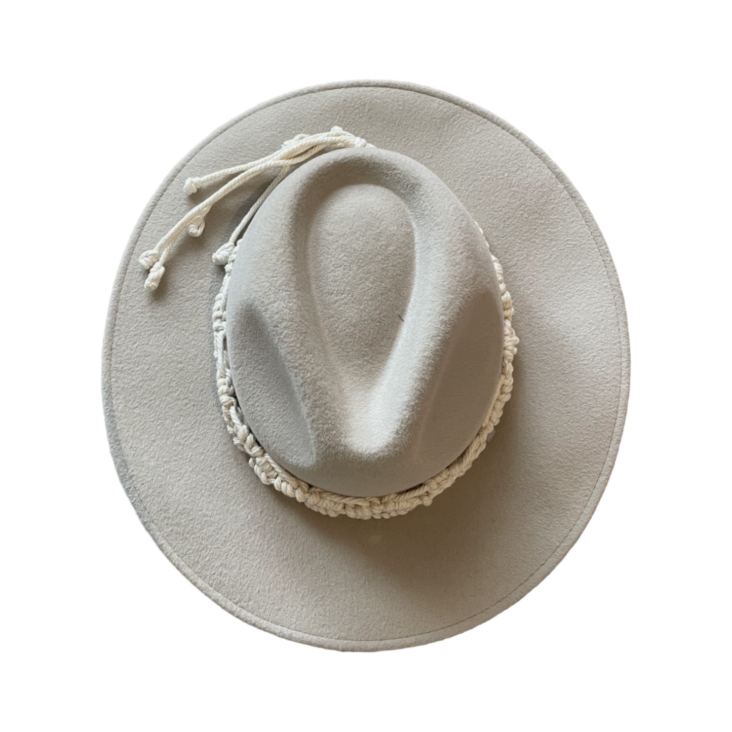 Light Grey Fur Felt Fedora Hat