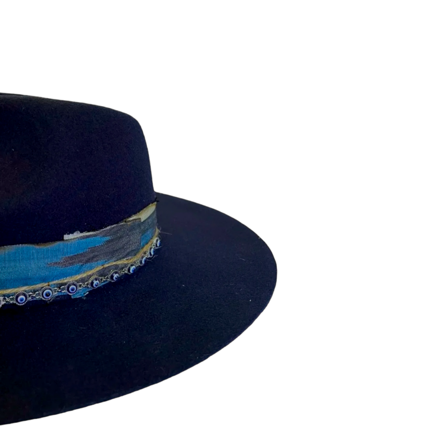 Dark Blue Fedora Wool Hat