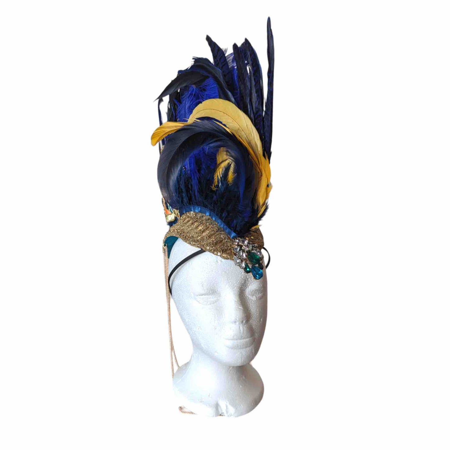 Peacock Feather Festival Headdress